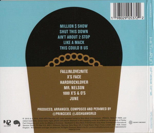 Back Cover: Prince – HITnRUN phase one CD | Relix