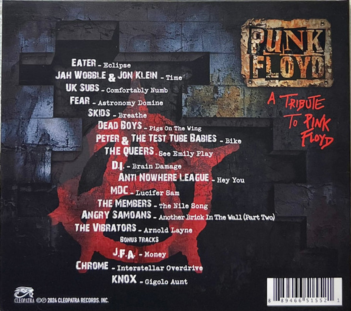 Back Cover: Punk Floyd - A Tribute To Pink Floyd / Various – Punk Floyd - A Tribute To Pink Floyd / Various CD | Relix