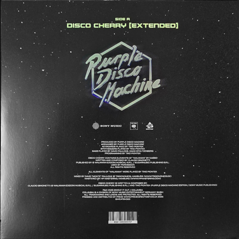 Back Cover: Purple Disco Machine – Disco Cherry (Colored, Purp 12" Vinyl) Vinyl LP | Relix