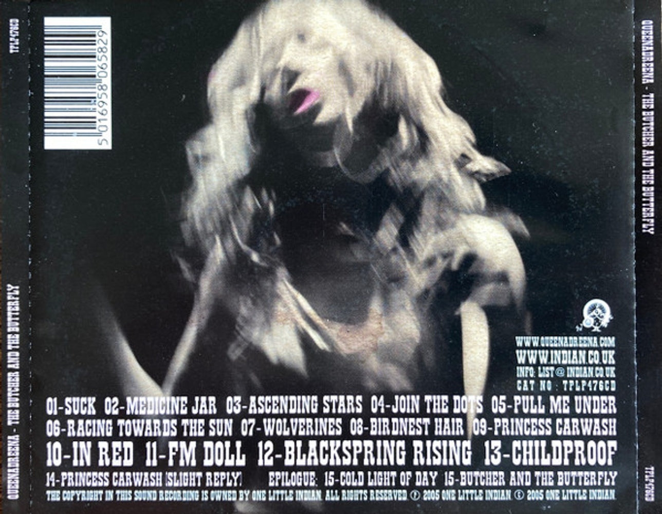 Back Cover: Queen Adreena – Butcher & the Butter CD | Relix