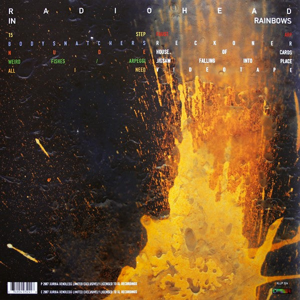 Back Cover: Radiohead – In Rainbows Vinyl LP | Relix