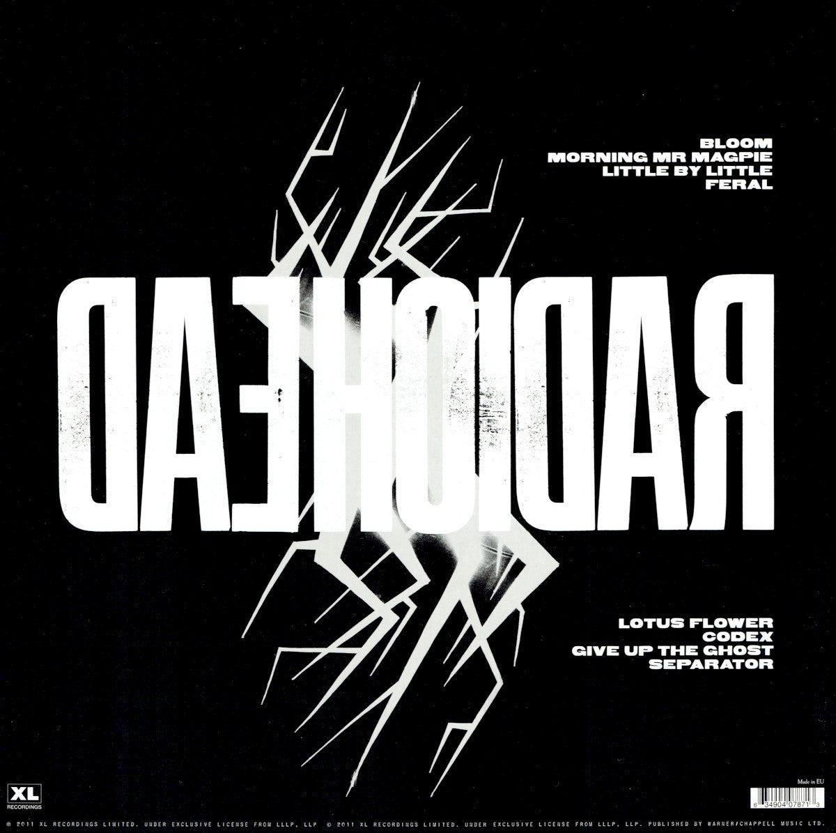 Back Cover: Radiohead – King Of Limbs Vinyl LP | Relix