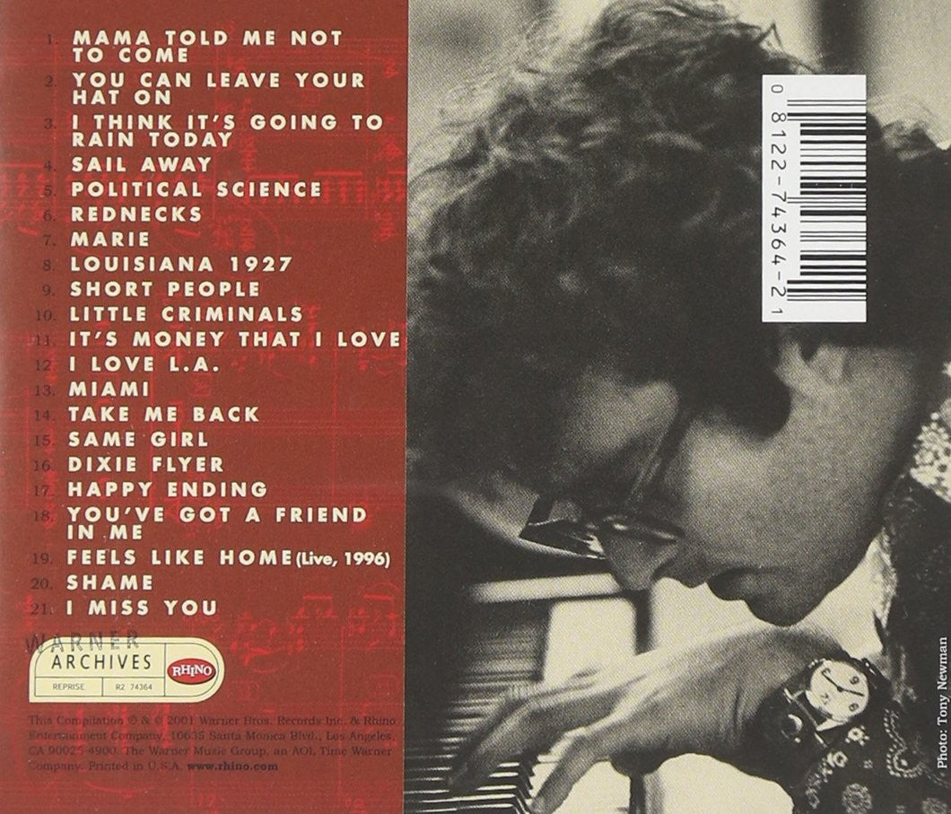 Back Cover: Randy Newman – The Best Of Randy Newman CD | Relix