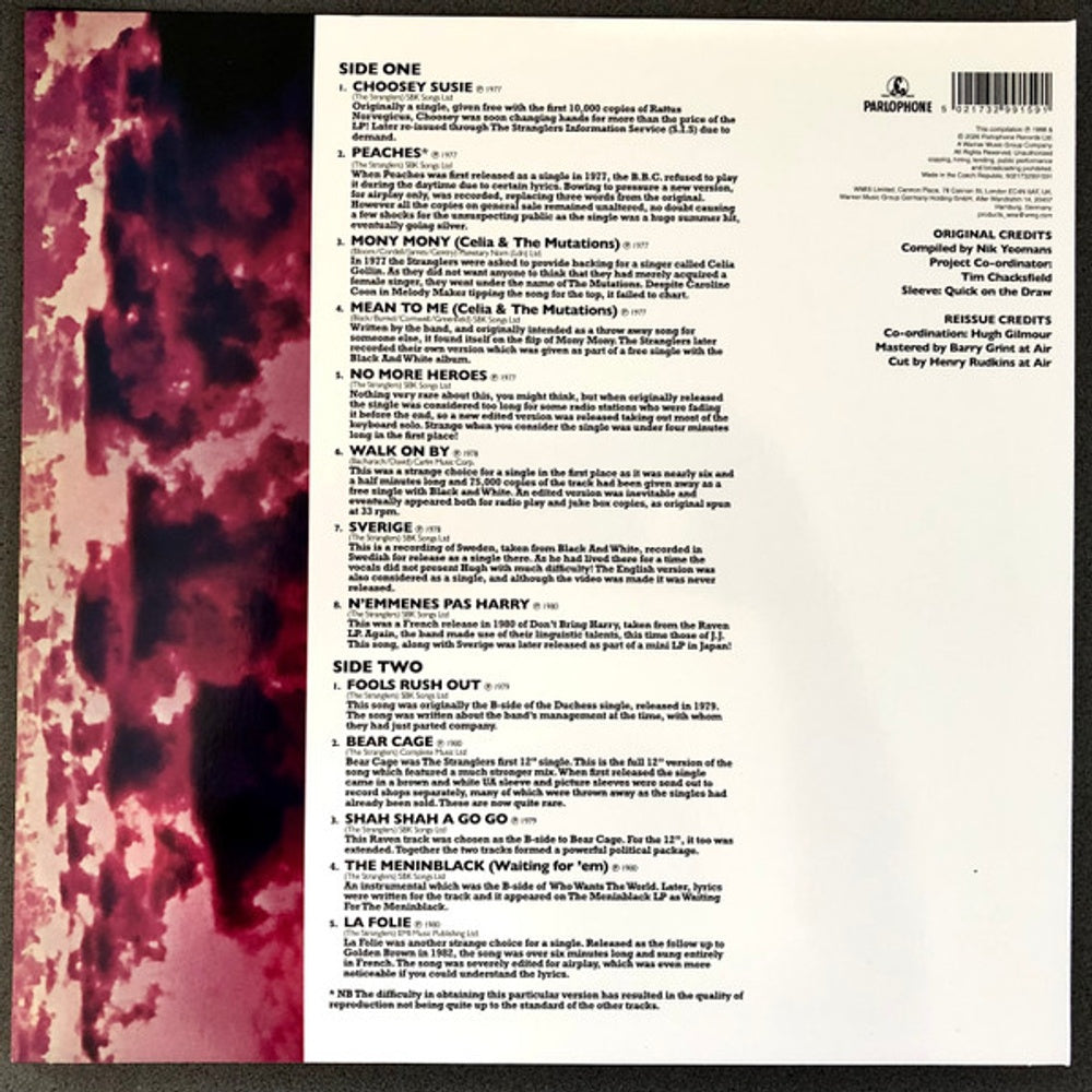 Back Cover: Rarities (RSD 2026 LP Vinyl) Vinyl LP | Relix