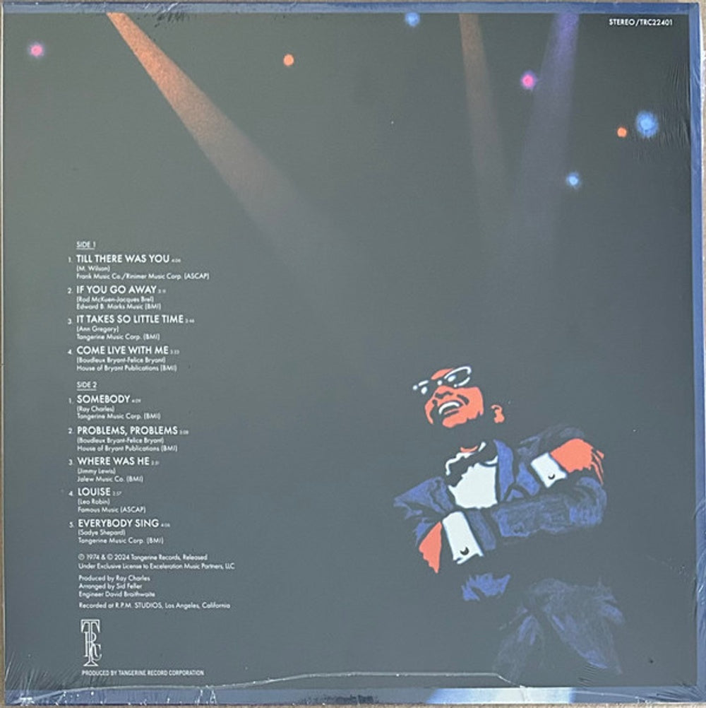 Back Cover: Ray Charles – Come Live With Me (Colored, Org LP Vinyl) Vinyl LP | Relix