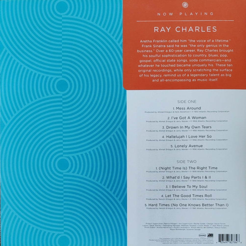 Back Cover: Ray Charles – Now Playing Vinyl LP | Relix