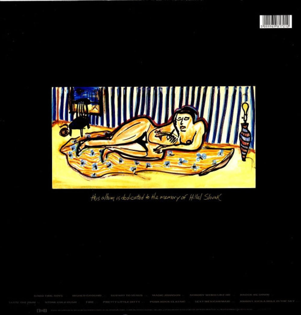 Back Cover: Red Hot Chili Peppers – Mothers Milk Vinyl LP | Relix