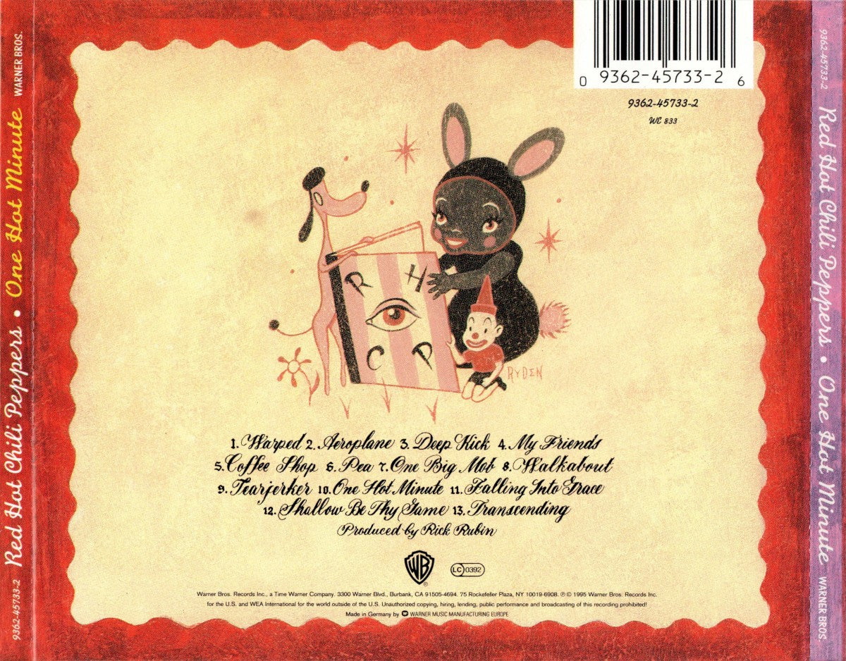 Back Cover: Red Hot Chili Peppers – One Hot Minute Vinyl LP | Relix