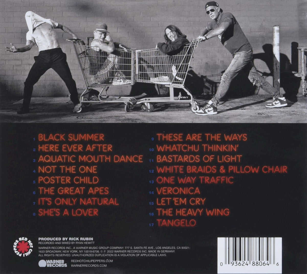 Back Cover: Red Hot Chili Peppers – Unlimited Love Vinyl LP | Relix