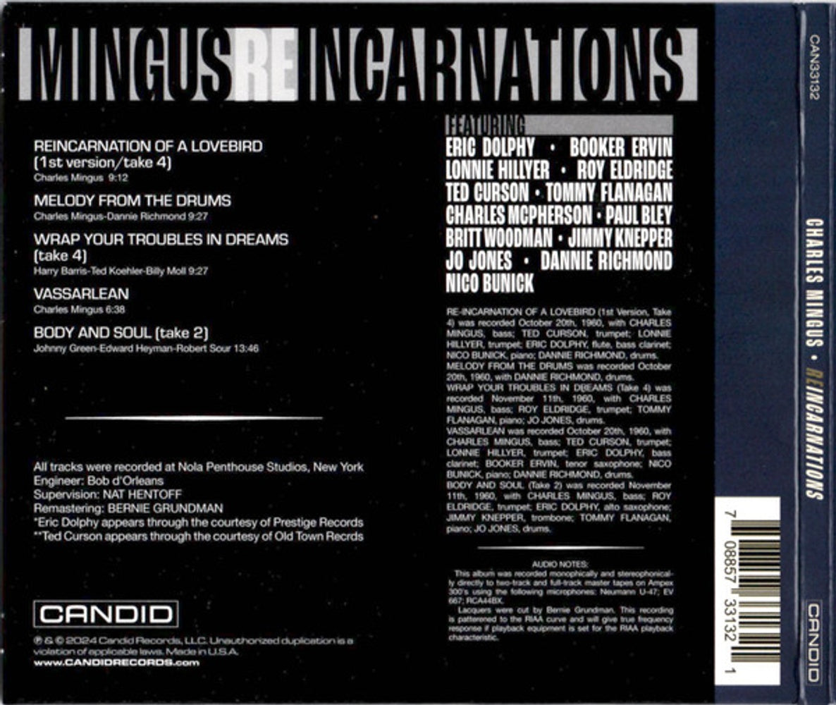 Back Cover: Reincarnations (CD) CD | Relix