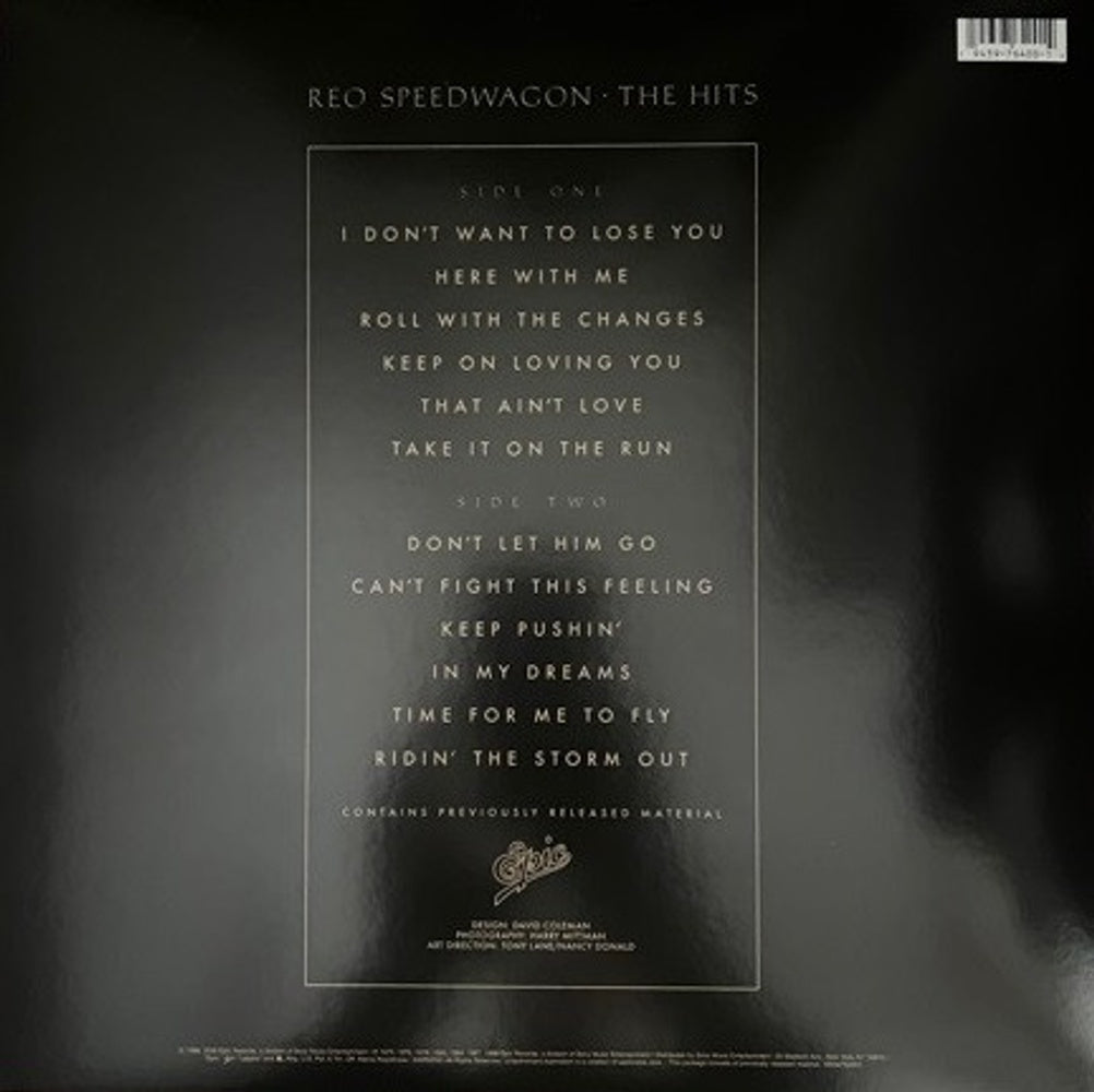 Back Cover: REO Speedwagon – The Hits by REO Speedwagon Vinyl LP | Relix