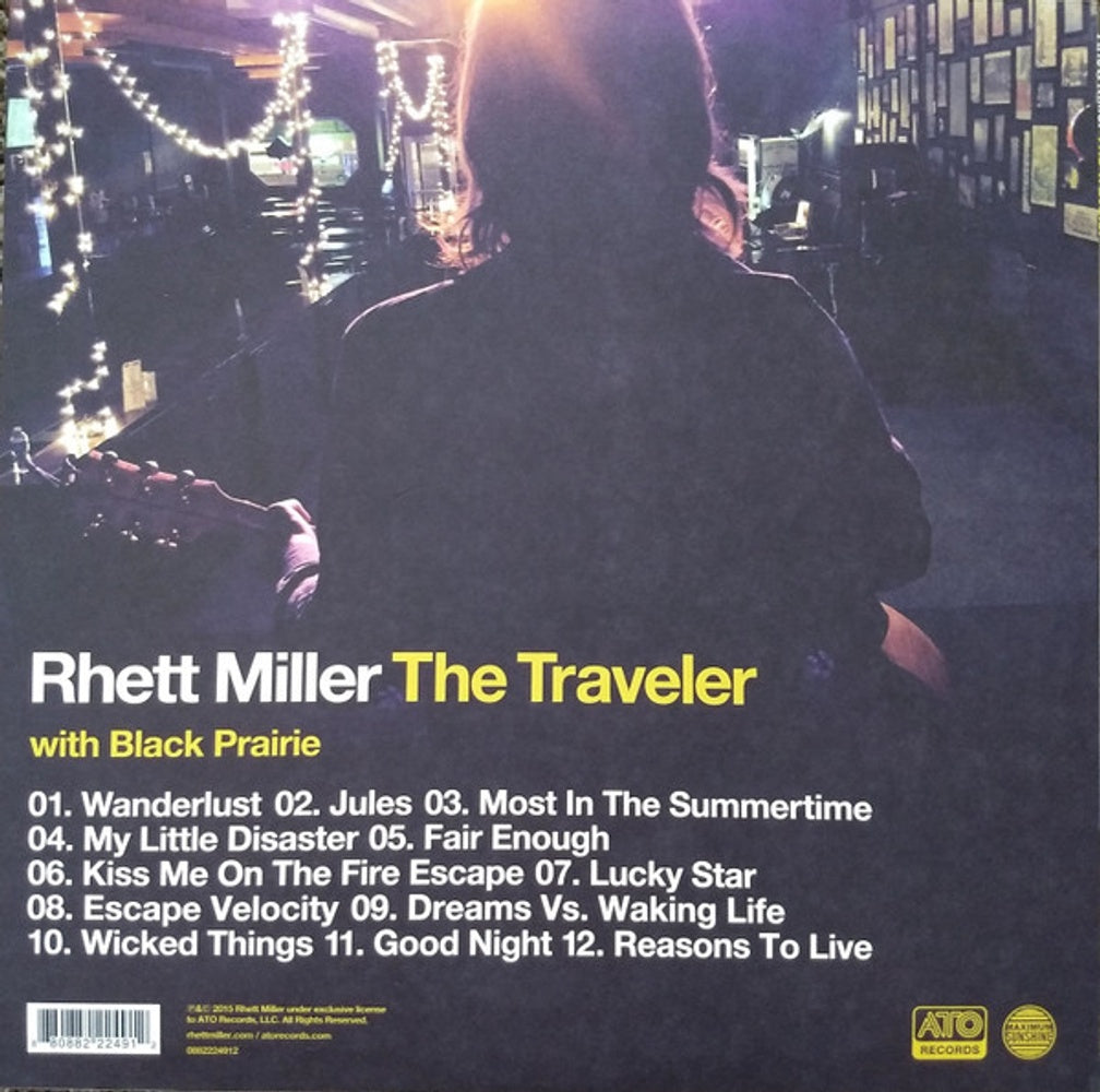 Back Cover: Rhett Miller – The Traveler Vinyl LP | Relix