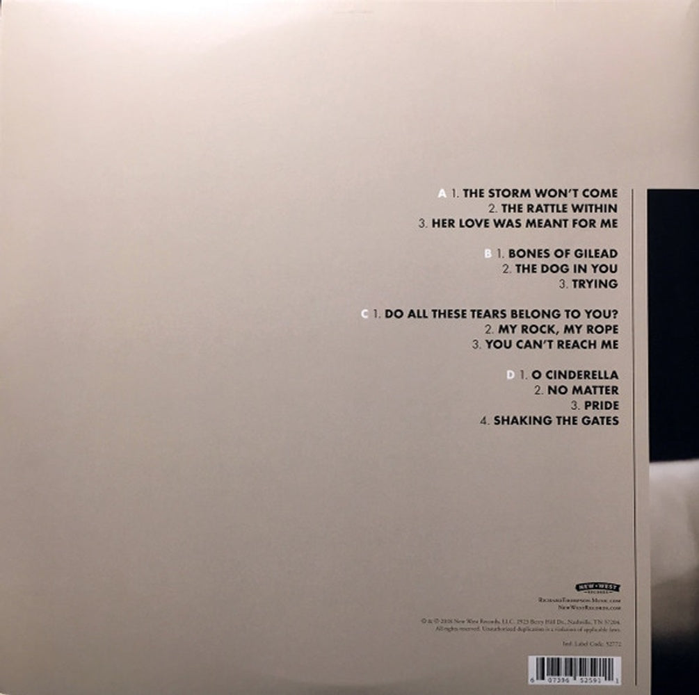 Back Cover: Richard Thompson – 13 Rivers Vinyl LP | Relix
