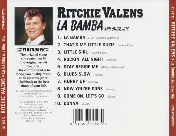 Back Cover: Ritchie Valens – La Bamba and Other Hits CD | Relix