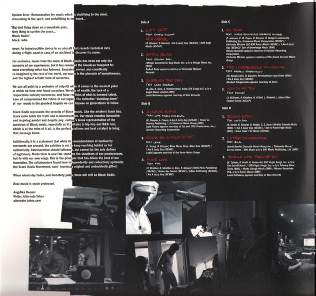 Back Cover: Robert Glasper – Black Radio Vinyl LP | Relix