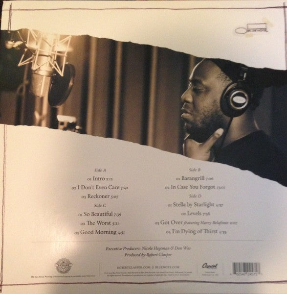 Back Cover: Robert Glasper – Covered (The Robert Glasper Trio Recorded Live At Capitol Studios LP Vinyl) Vinyl LP | Relix