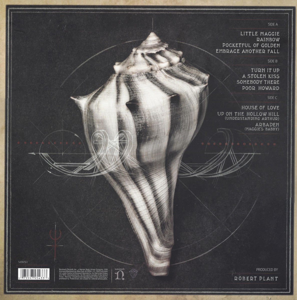 Back Cover: Robert Plant – lullaby and... The Ceaseless Roar Vinyl LP | Relix