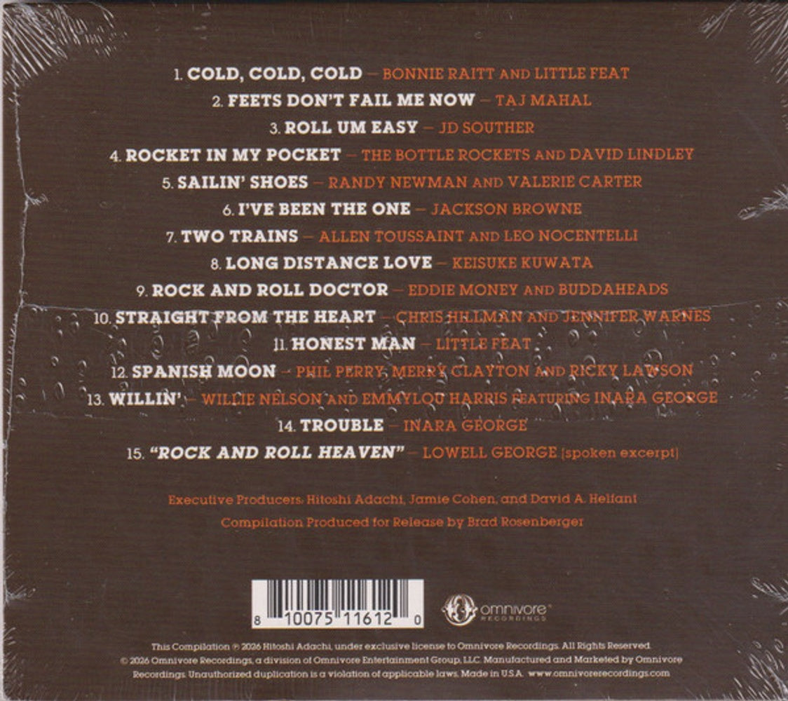 Back Cover: Rock And Roll Doctor: Lowell George Tribute / Var – Rock And Roll Doctor: Lowell George Tribute / Var CD | Relix