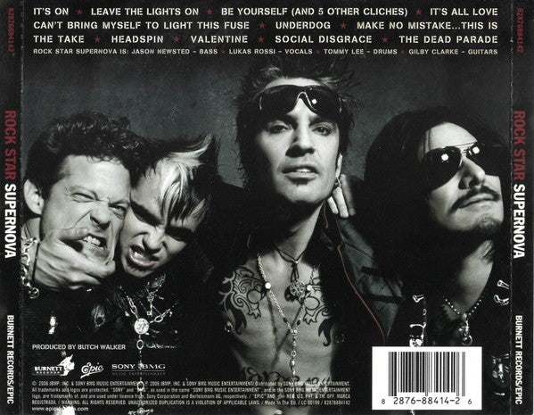 Back Cover: Rock Star Supernova – Rock Star Supernova CD | Relix