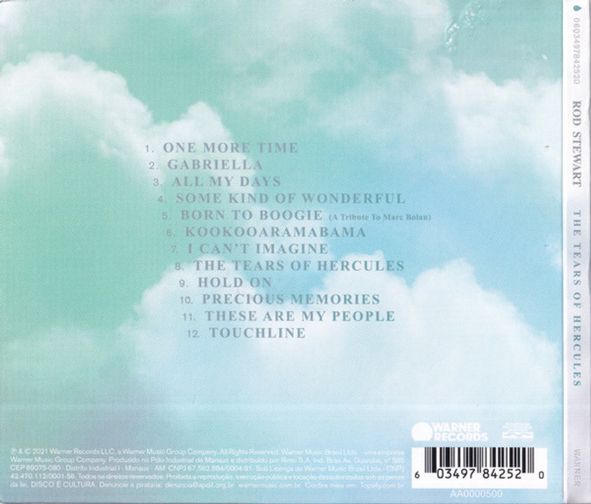 Back Cover: Rod Stewart – The Tears Of Hercules CD | Relix