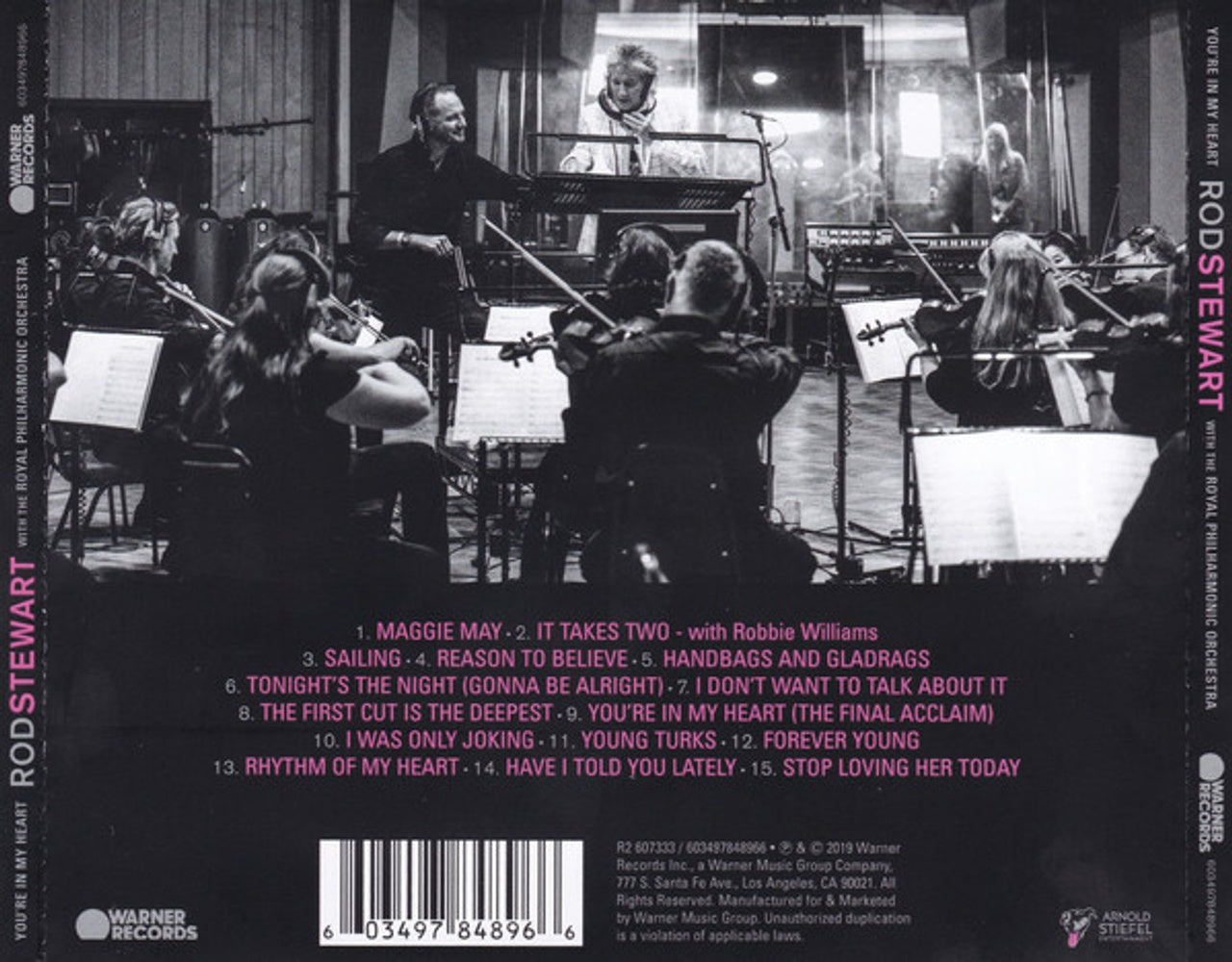 Back Cover: Rod Stewart – You're In My Heart: Rod Stewart With The Royal Philharmonic Orchestra CD | Relix