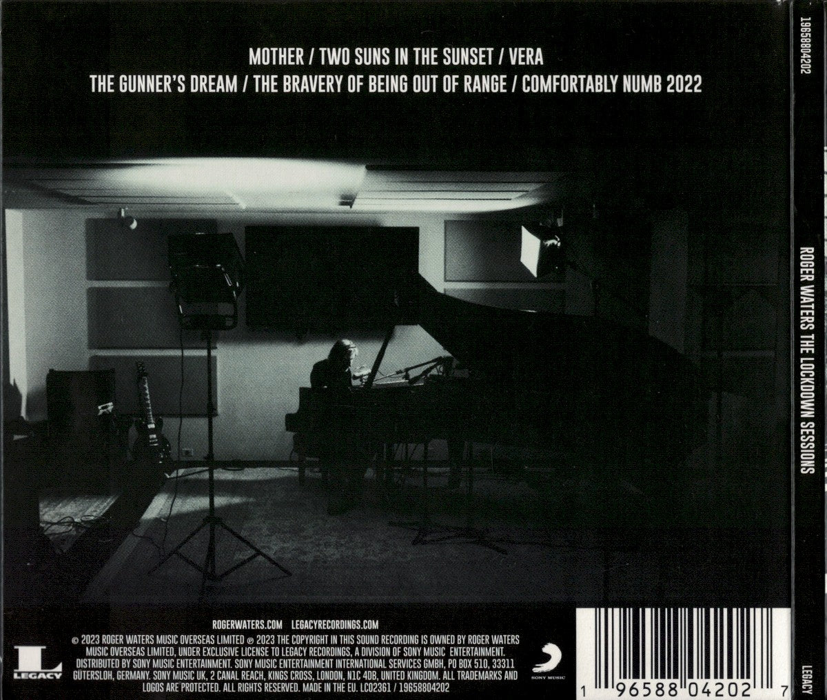 Back Cover: Roger Waters – The Lockdown Sessions CD | Relix