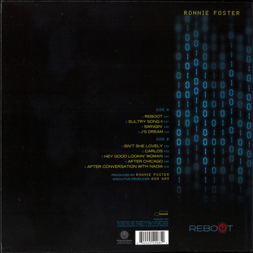 Back Cover: Ronnie Foster – Reboot Vinyl LP | Relix