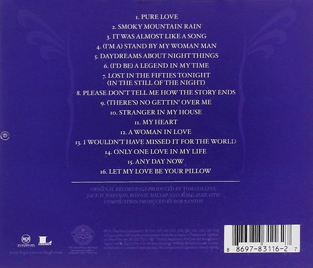 Back Cover: Ronnie Milsap – 16 Biggest Hits CD | Relix