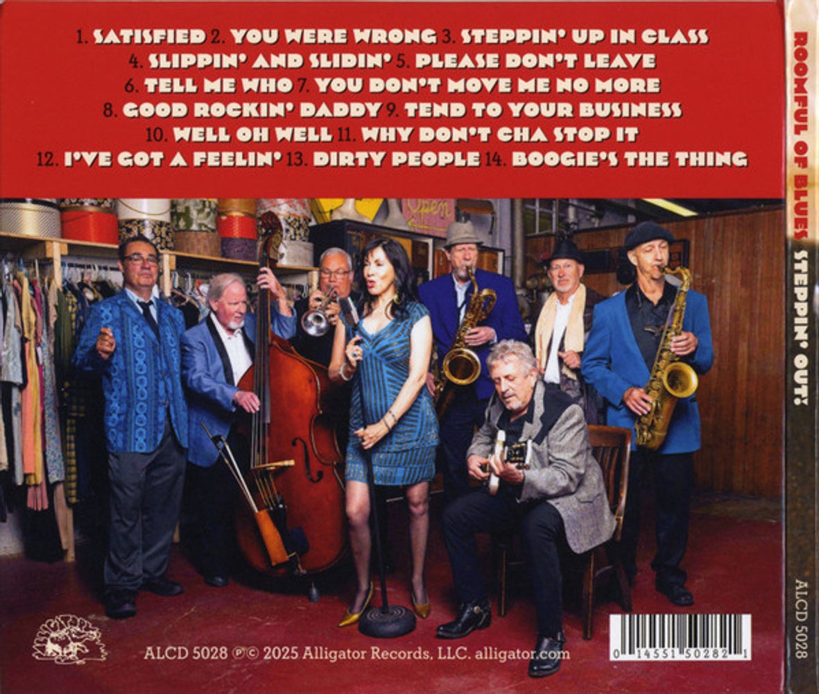 Back Cover: Roomful Of Blues – Steppin' Out Vinyl LP | Relix