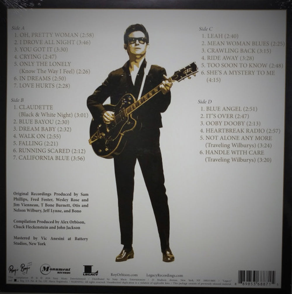 Back Cover: Roy Orbison – The Ultimate Collection Vinyl LP | Relix