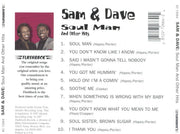 Back Cover: Sam & Dave – Soul Man & Other Hits CD | Relix