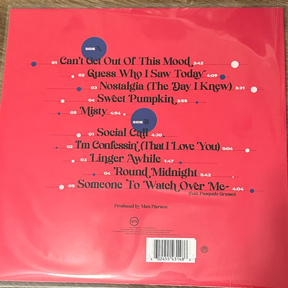 Back Cover: Samara Joy – Linger Awhile  (Translucent Blue LP Vinyl) Vinyl LP | Relix