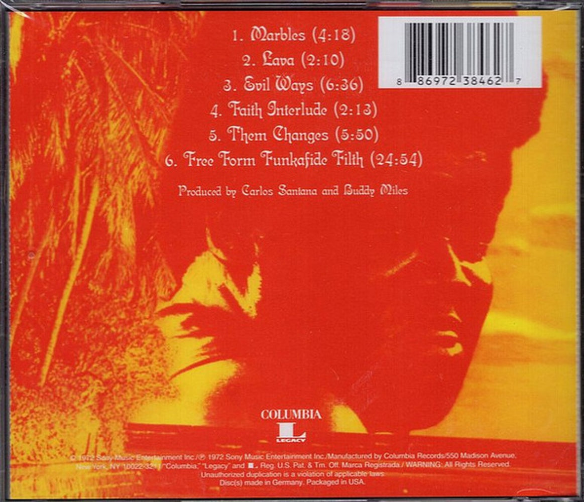 Back Cover: Santana/Carlos Santana – Live CD | Relix