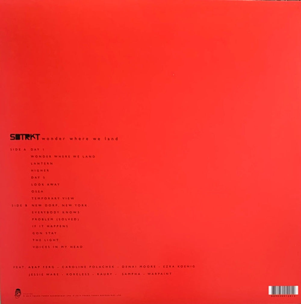Back Cover: SBTRKT – Wonder Where We Land Vinyl LP | Relix