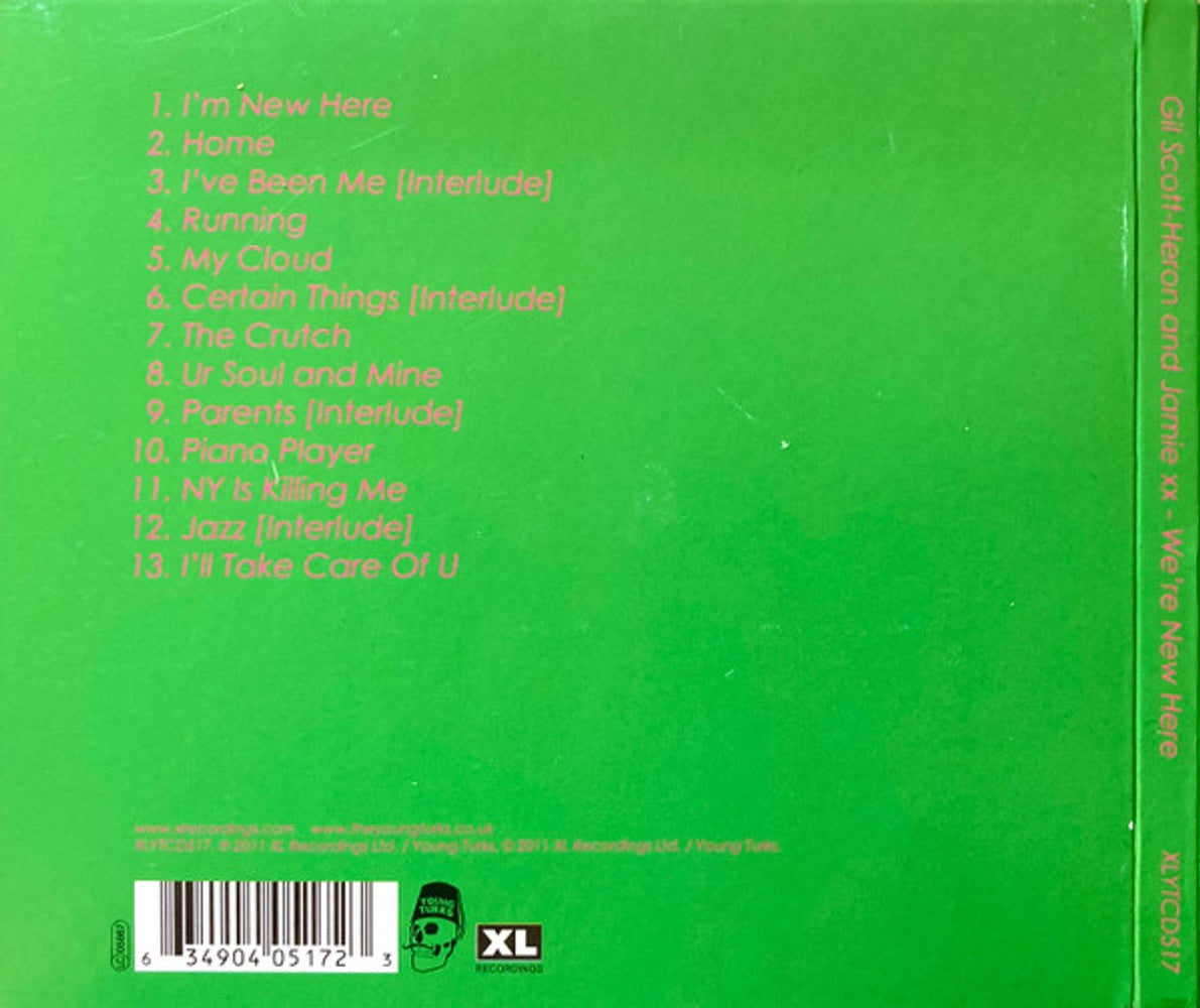 Back Cover: Scott-Gil Heron & Jamie Xx – We're New Here CD | Relix