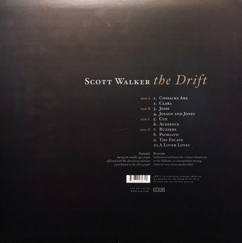 Back Cover: Scott Walker – The Drift Vinyl LP | Relix