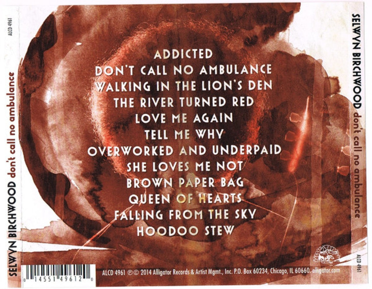 Back Cover: Selwyn Birchwood – Don't Call No Ambulance CD | Relix