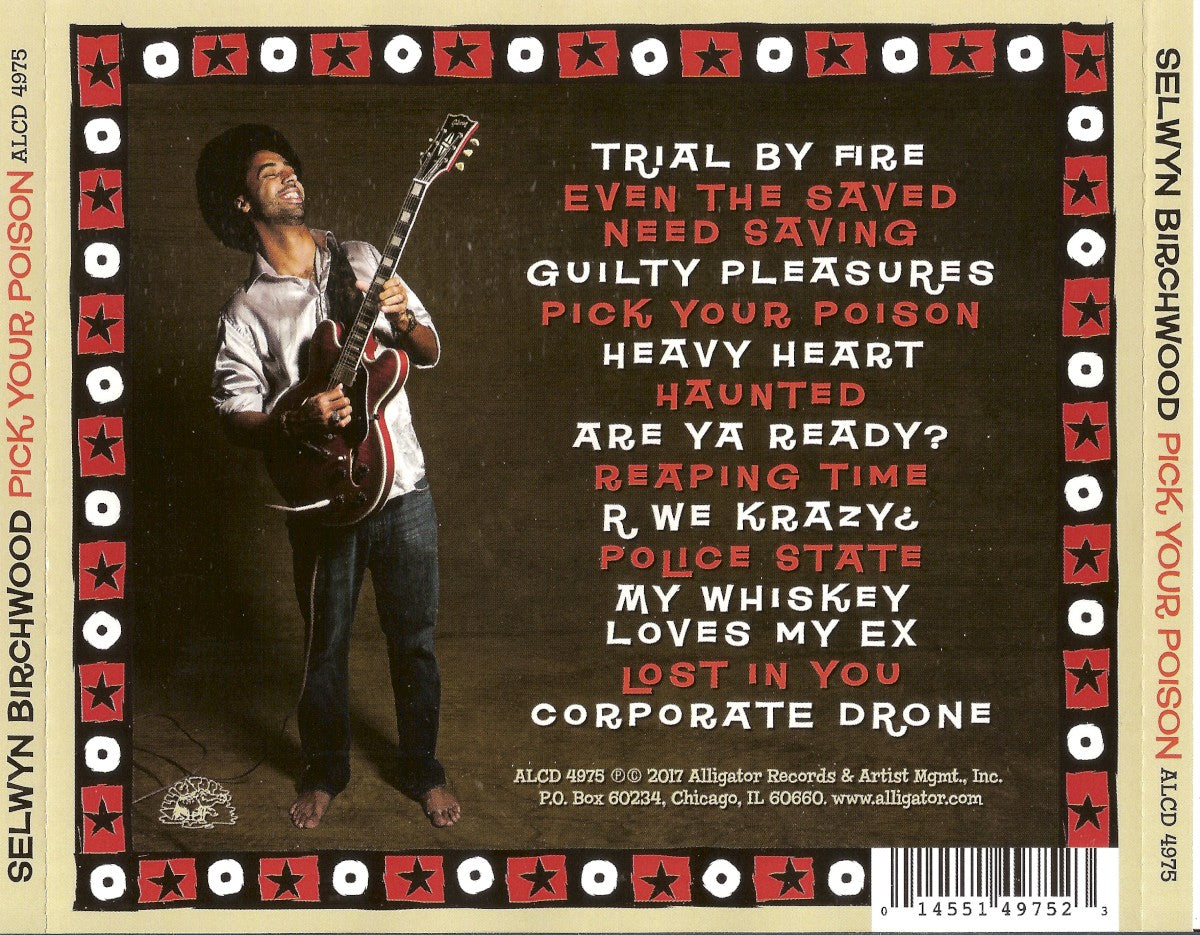 Back Cover: Selwyn Birchwood – Pick Your Poison CD | Relix
