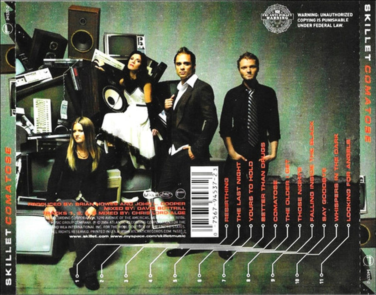 Back Cover: Skillet – Comatose (CD) CD | Relix