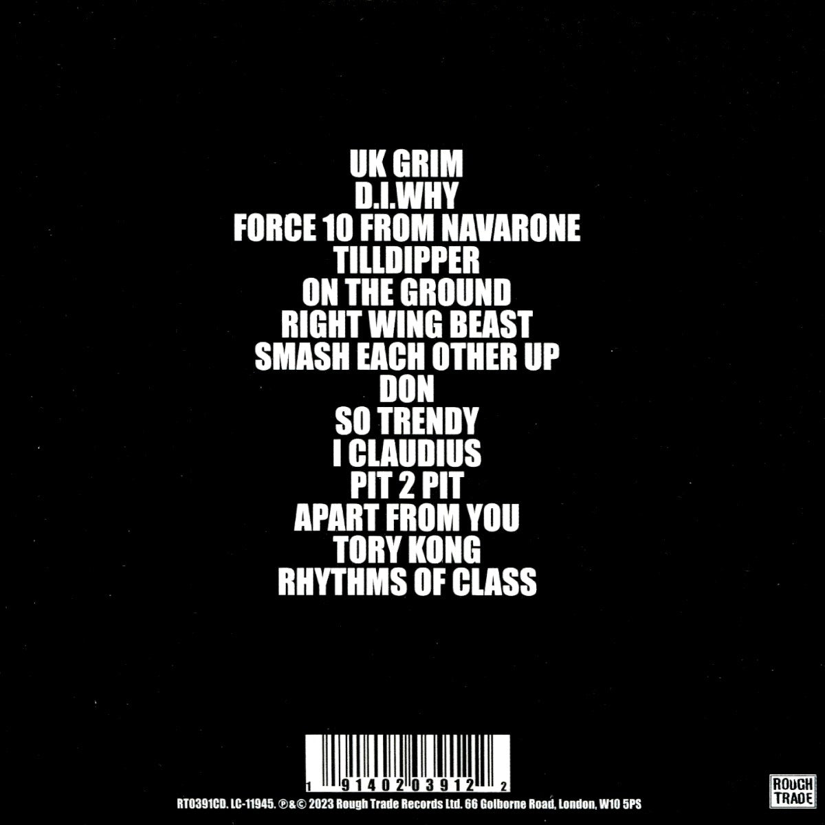 Back Cover: Sleaford Mods – UK GRIM CD | Relix