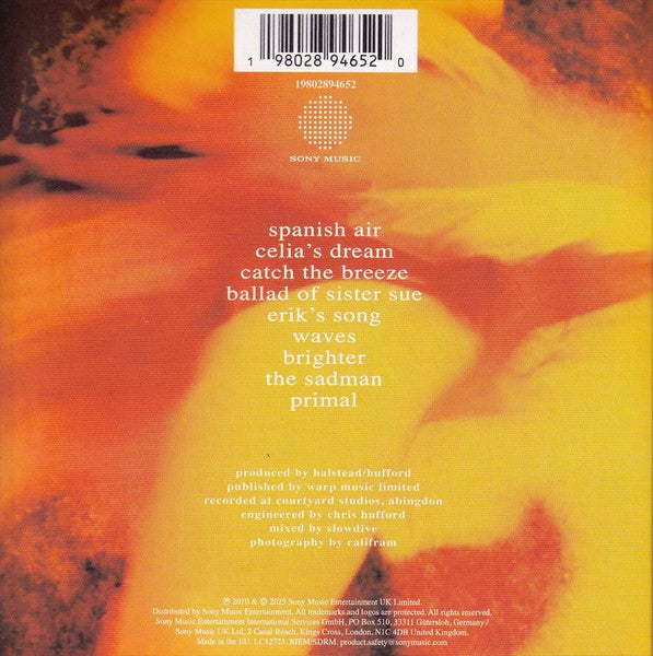 Back Cover: Slowdive – Just For A Day CD | Relix