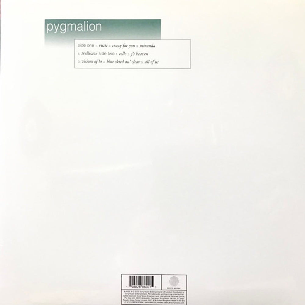 Back Cover: Slowdive – Pygmalion (Ofgv LP Vinyl) Vinyl LP | Relix