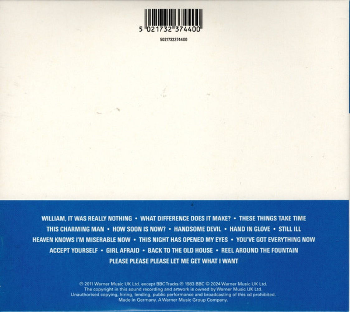 Back Cover: Smiths – Hatful Of Hollow (Can CD) CD | Relix