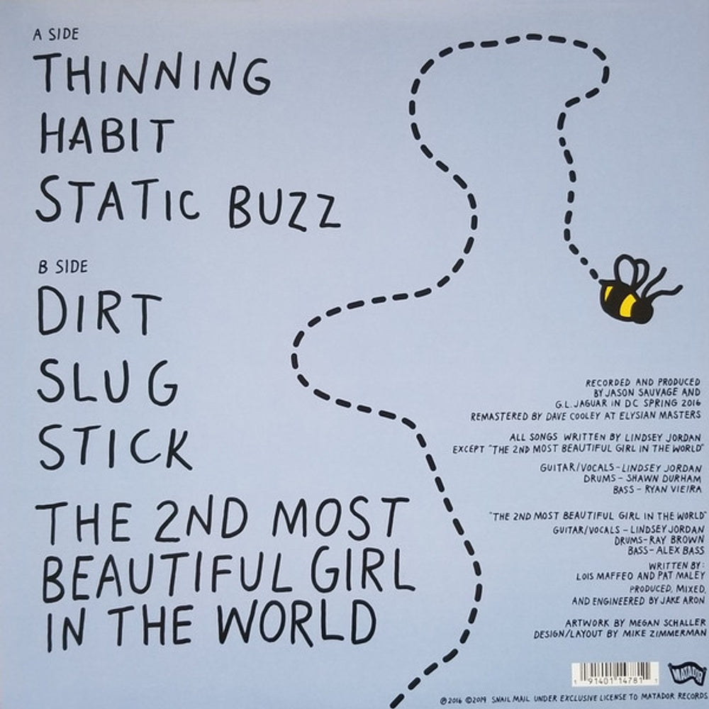 Back Cover: Snail Mail – Habit EP Vinyl LP | Relix