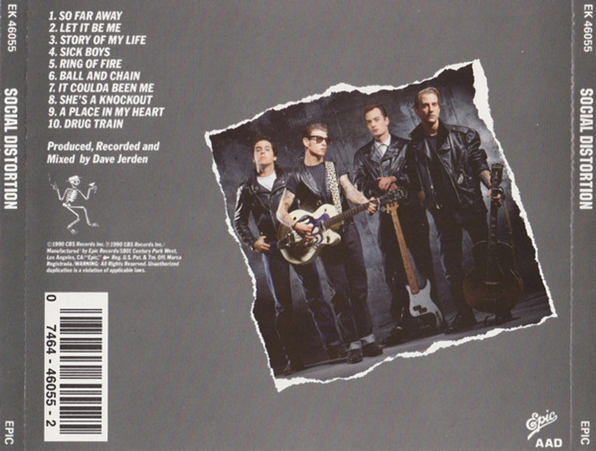 Back Cover: Social Distortion – Social Distortion (CD) CD | Relix