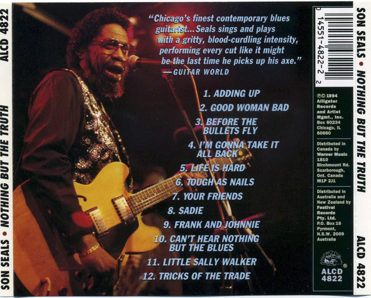 Back Cover: Son Seals – Nothing But the Truth CD | Relix