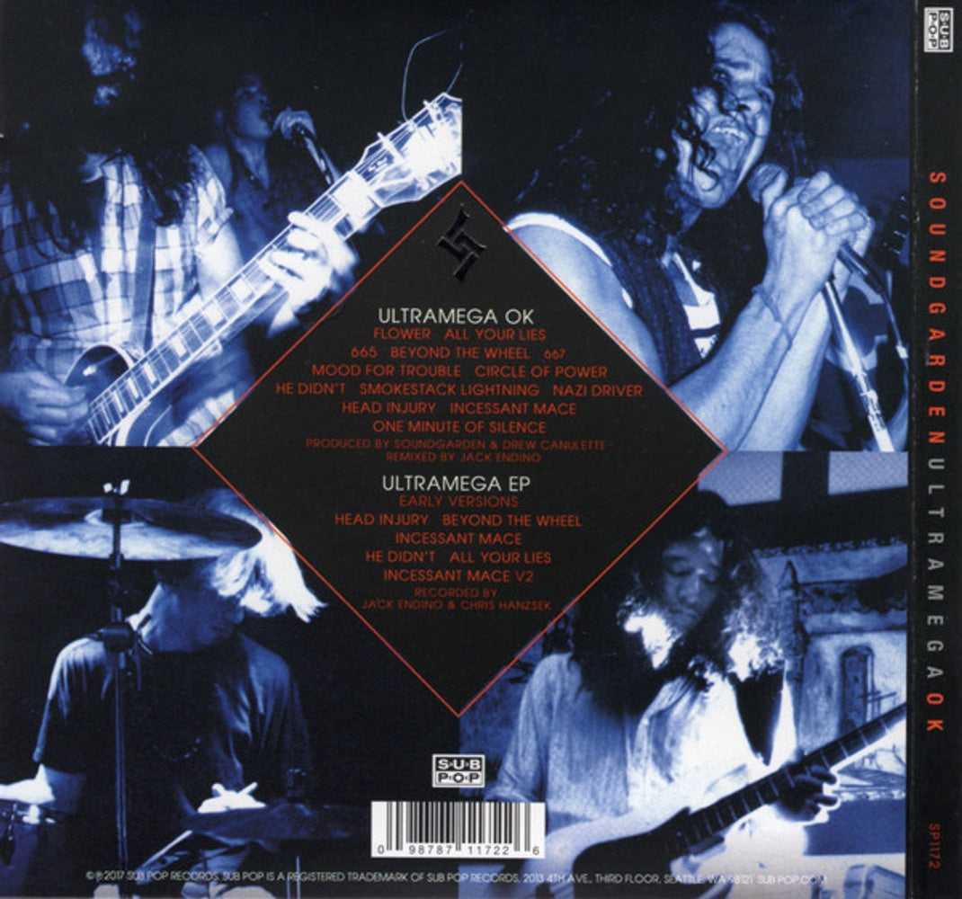 Back Cover: Soundgarden – Ultramega Ok (CD) CD | Relix