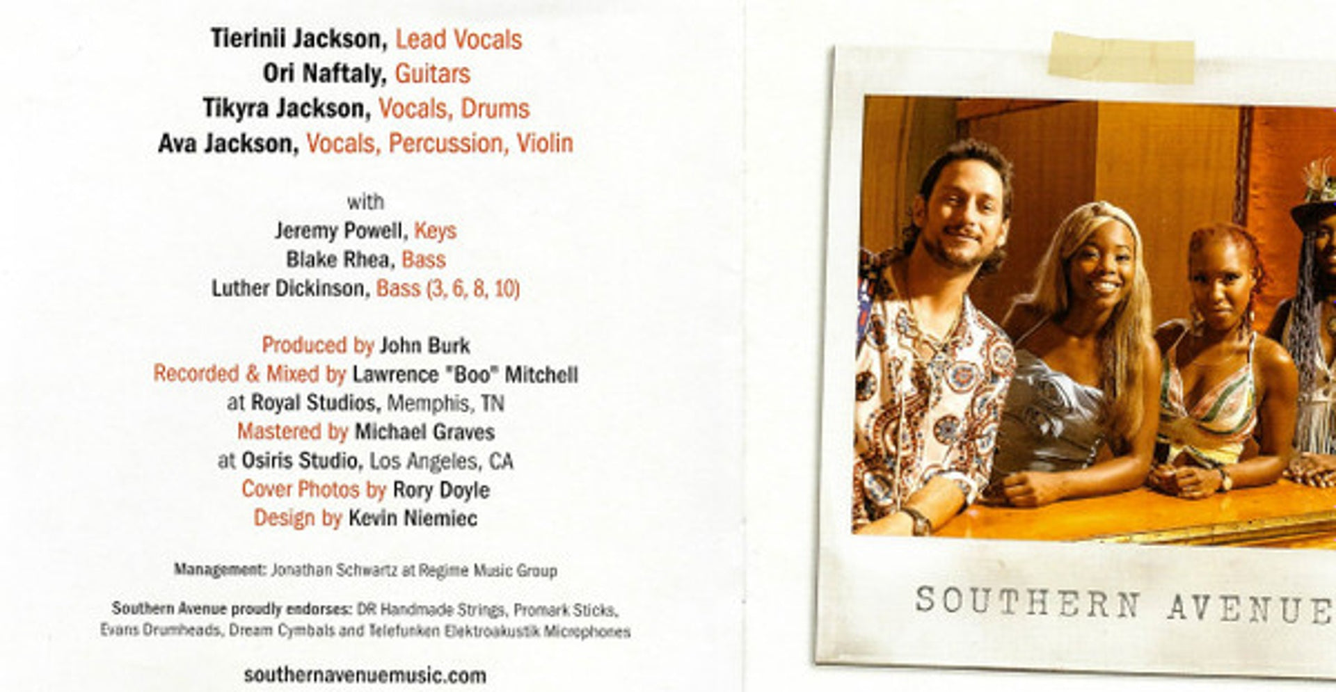 Back Cover: Southern Avenue – Family CD | Relix