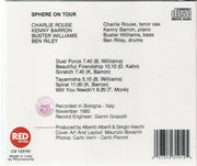 Back Cover: Sphere – On Tour CD | Relix