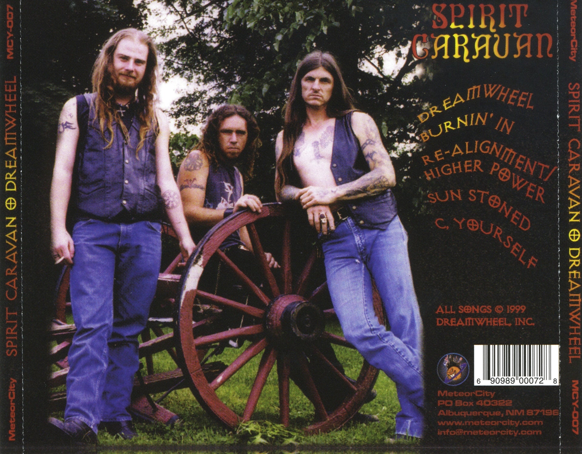 Back Cover: Spirit Caravan – Dreamwheel CD | Relix